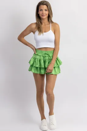 ARIES APPLE RUFFLED TIERED SKORT