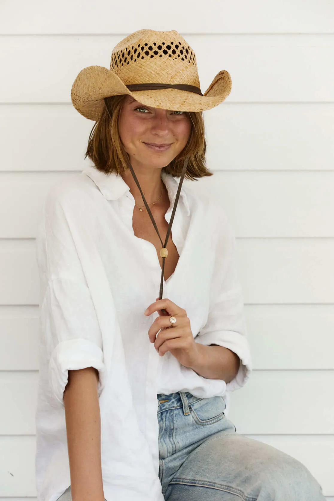 Conner Jasper Western Raffia Straw Hat