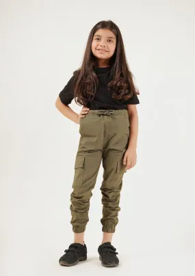 Girls Jogger Pant - green